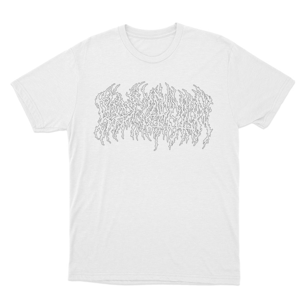 Blood Incantation Band Logo Unisex T Shirt White Blood Incantation Band Logo Unisex T Shirt White