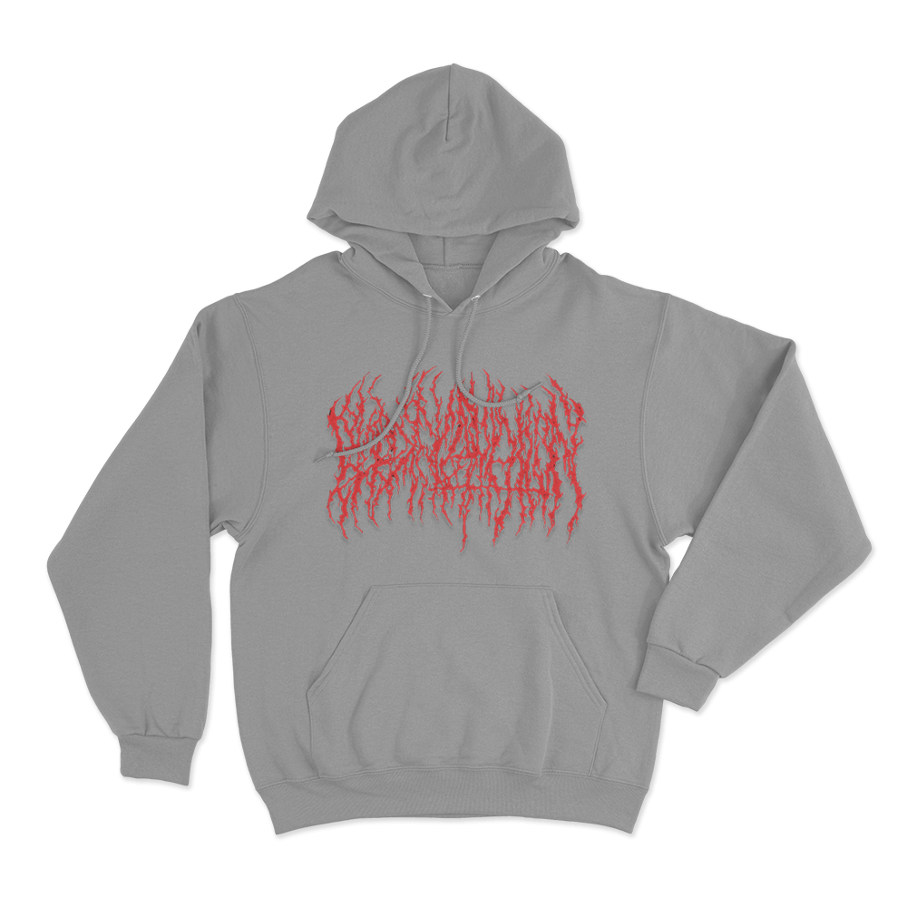 Blood Incantation Logo Unisex Hoodie Grey Blood Incantation Logo Unisex Hoodie Grey