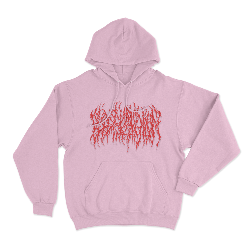 Blood Incantation Logo Unisex Hoodie Pink Blood Incantation Logo Unisex Hoodie Pink