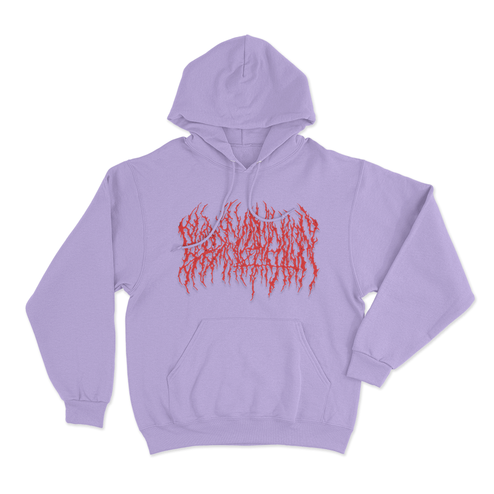 Blood Incantation Logo Unisex Hoodie Purple Blood Incantation Logo Unisex Hoodie Purple