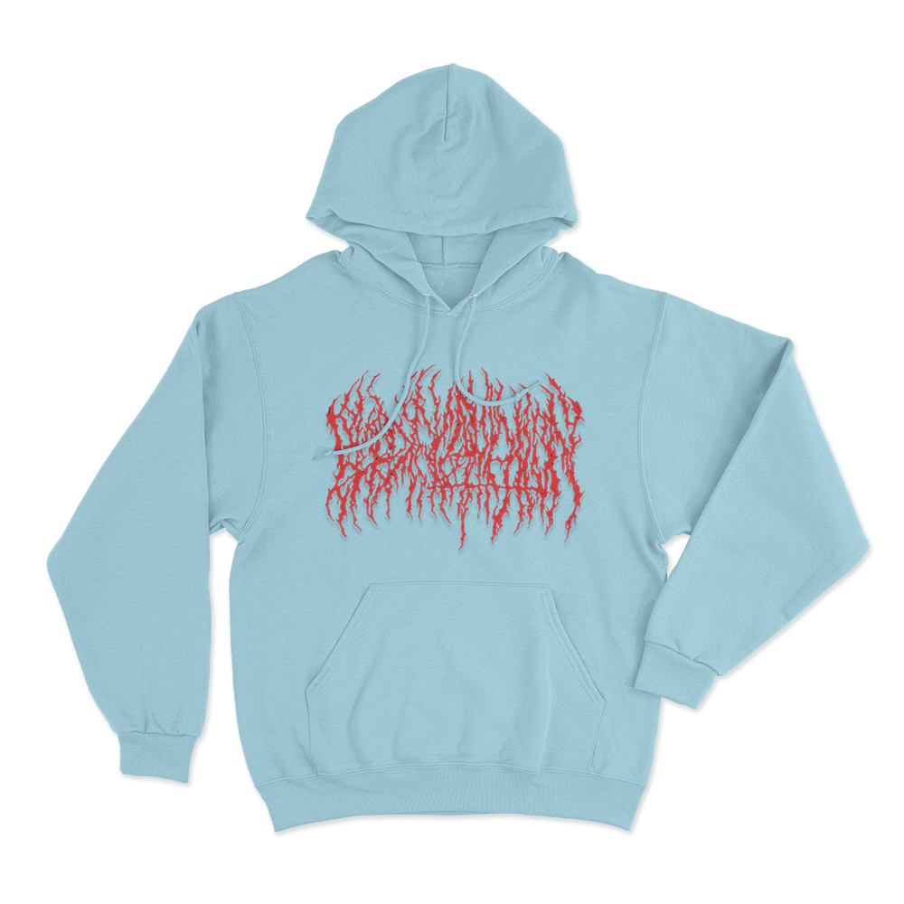Blood Incantation Logo Unisex Hoodie Sky Blue Blood Incantation Logo Unisex Hoodie Sky Blue